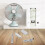 Ventilateur USB réglable, télécommande, câble d’alimentation, commande sans fil 2 en 1, conception 5 niveaux réglables, 1