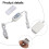 Ventilateur USB réglable, télécommande, câble d’alimentation, commande sans fil 2 en 1, conception 5 niveaux réglables, 2