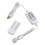 Ventilateur USB réglable, télécommande, câble d’alimentation, commande sans fil 2 en 1, conception 5 niveaux réglables, 5