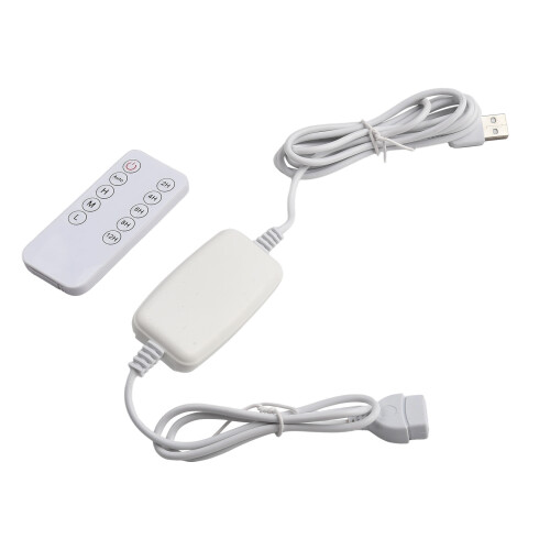 Ventilateur USB réglable, télécommande, câble d’alimentation, commande sans fil 2 en 1, conception 5 niveaux réglables, 2