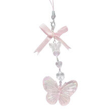 Chaîne de téléphone pendentif nœud papillon, accessoire-Rose