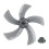 Acessórios para ventoinhas Folhas de ventilador Lâmina de 18 polegadas 1pc Cinco folhas Substituição plástica com cobertura de porca Marca útil 6