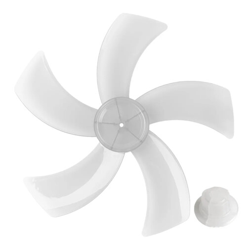Acessórios para ventoinhas Folhas de ventilador Lâmina de 18 polegadas 1pc Cinco folhas Substituição plástica com cobertura de porca Marca útil 1