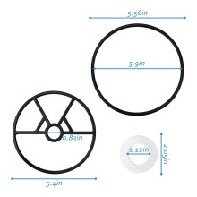 Abdeckung O-Ring für Variflo XL Ventil 1 1/2" SP714T SPX0714CA O'ring Dichtung Umbausatz Schwimmbadteile Spider Dichtung