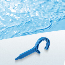 Accesorios Tapa de baño Llave Llave Llave Llave 6,4cm 7,3cm 60g 8 roscas Plástico azul para 20l25l 30l Cubo de plástico