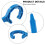Accessories Bathroom Cap Spanner Spanner 6.4cm   7.3cm 60g 8 Threads Blue Plastic For 20l25l 30l Plastic Bucket 7