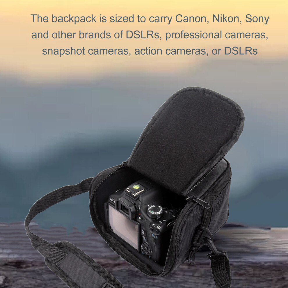 Camera Bag For Dslr/Slr Multiple Compartments & Rain Protection Black 6921371409213