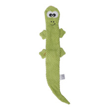 Brinquedo para cães resistente a mordidas, para limpeza dos dentes, brinquedo interativo em formato de lagarto com apito, ideal para mastigar e