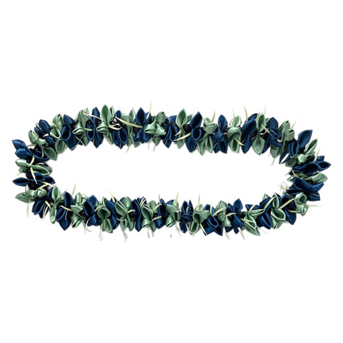 Collier élégant avec ruban de fleurs pour-vert clair foncé