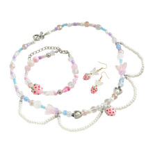 Boucles d'oreilles papillon fraise, ornement pour femmes-costume