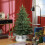 Homcom HOMCOM 5 Foot Artificial Christmas Tree with Realistic Hinged Branches, Green 1