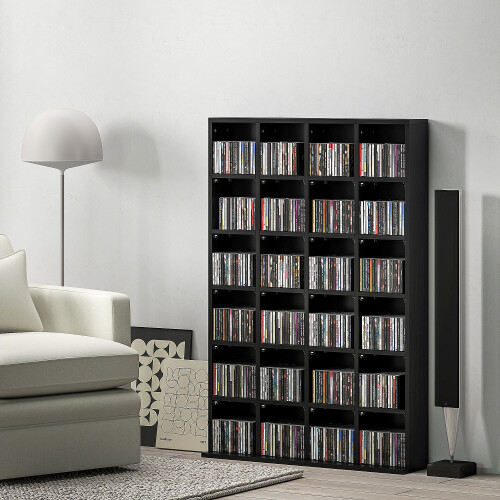 Homcom HOMCOM DVD CD Media Storage Rack, Video Display Unit, 89 x 130.5 cm