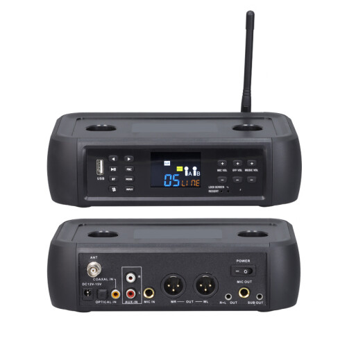 Drahtloses Mikrofon-Set mit DSP-Anti-Heul-Technologie Black 2