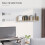 Homcom HOMCOM CD DVD Book Wall Mounted Storage Shelf Wood Display Center Rack 5