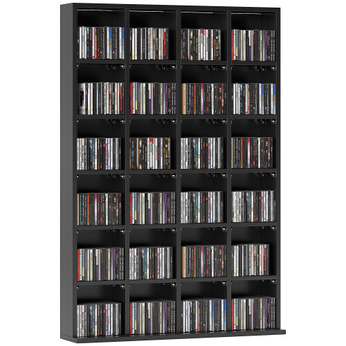 Homcom HOMCOM DVD CD Media Storage Rack, Video Display Unit, 89 x 130.5 cm 1