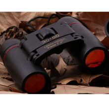 Binocolo mini 30x60 ad alta definizione, portatile, visione notturna, color arancione/rosso