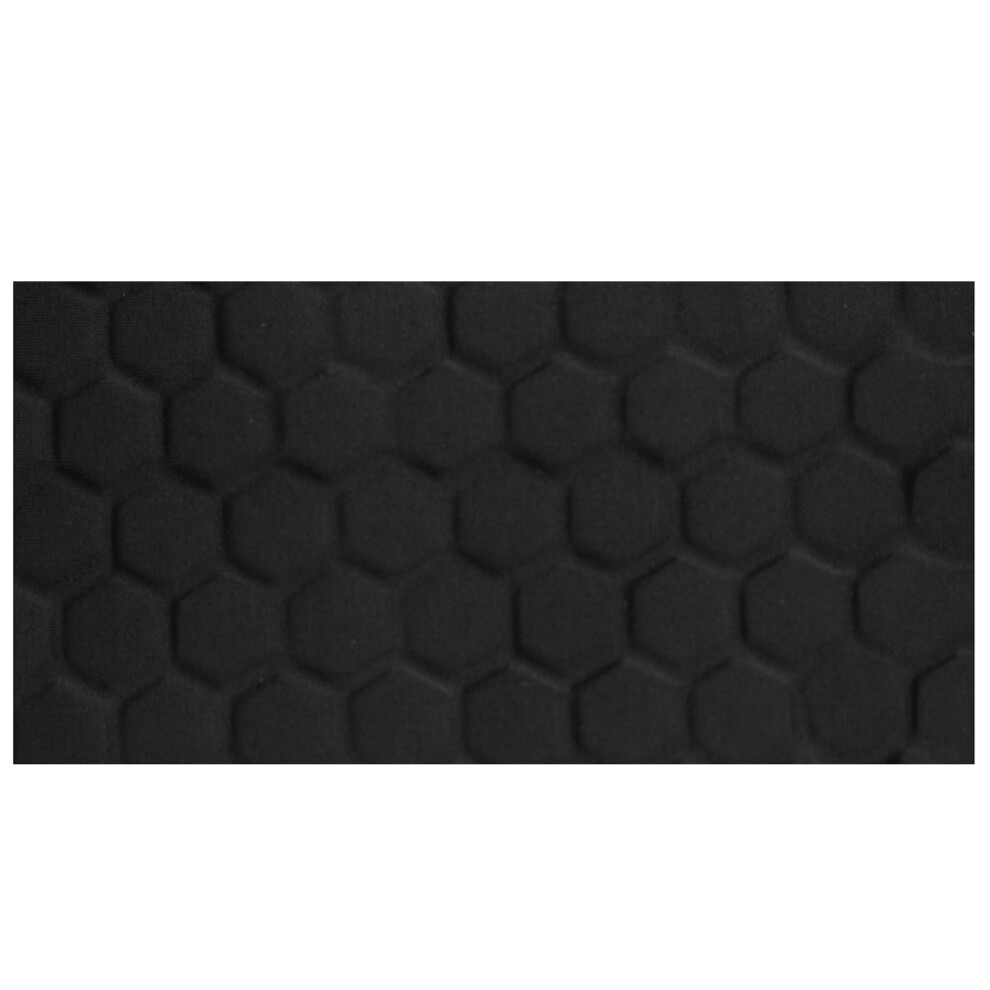 Black 2Pcs Knee Brace Honeycomb Compression Sleeve For 175-185Cm L