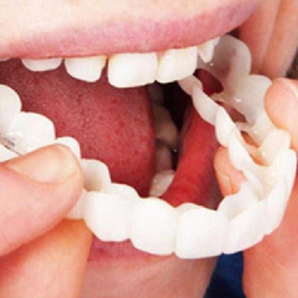 White 6Pcs Fake Teeth Braces Instant Veneers Dentures For Confidence