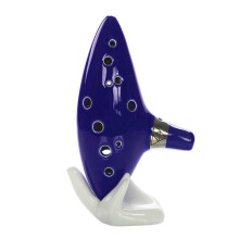 Porcelain Ocarina Alto C Tone Cermaic Musical Instrument Kiln Fired Handcrafted Fine Processing Includes Gift Box Lanyard Quick To Learn Practice
