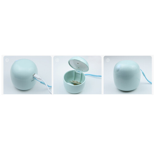 UV Baby Pacifier Sterilizer Box, Rechargeable, Portable, Green 2