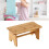Under Desk Foot Stool Anti Slip Nanmu Office Foot Rest for Home Study 3