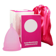 Herbruikbare menstruatiecup, milieuvriendelijke menstruatiecup, medische siliconen, alternatief voor tampons, lekvrij, hypoallergeen, zachte