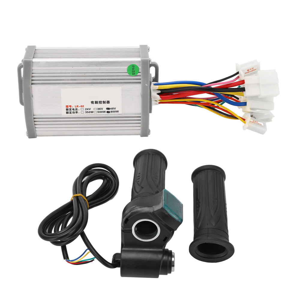 48V 800W Electric Bike Scooter Motor Controller Throttle Grip With Lock 8401371417114