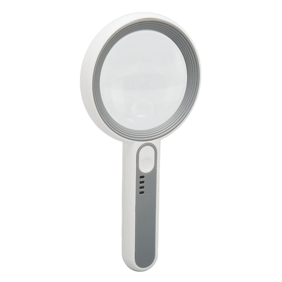 Light Ed Magnifying Glass 5X/12X Led Handheld For Seniors, 75Mm Lens