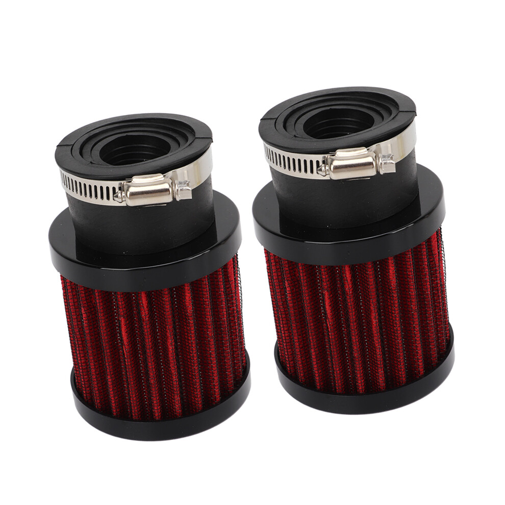 High Efficiency Universal Motorcycle Air Filter 28-48Mm For 50Cc-125Cc Atv Scooter Black/Red 8791371417703