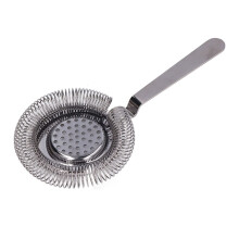 Cocktail Strainer Stainless Steel Hawthorne with Fine Mesh Filtering for Home and Professional Bar Black