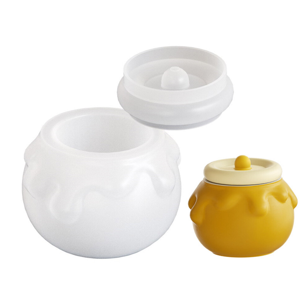 Round Candle Jar Silicone Mold Concrete Cement Plaster 7732000831126