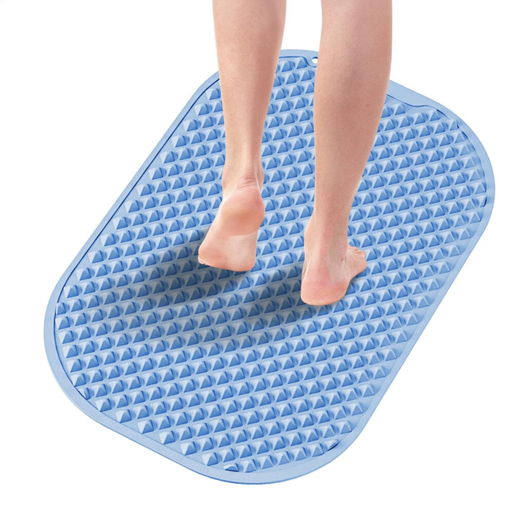 Blue Foot Massage Mat For Pain Relief And Stress Relief, Reflexology Acupressure Pad With Arch Support,