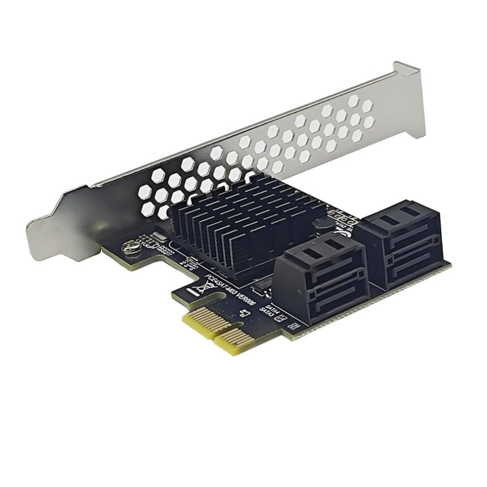 Sata Pcie Expansion Card 4 Port 6Gbps Adapter With 88Se9215 For Speed Data Transfer 9347817075625