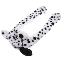 Funny Dalmatian Beanie Hat with Soft Plush and Ear Movement