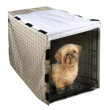 Dog Crate Cover Privacy Waterproof Breathable FourDoor Cage Cover For Pets Washable Night Cover