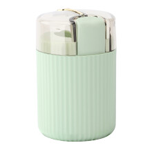 Dispenser automatico di stuzzicadenti con coperchio trasparente chiuso, porta stuzzicadenti a scomparsa con design antipolvere, coperchio rimovibile