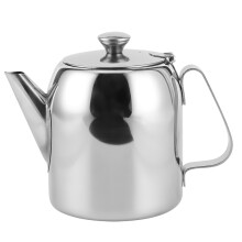 Tekanne i rustfritt stål for induksjonskoketopper, kaffekanne med matgodkjent materiale og kald kort tut, tekanne i rustfritt stål med