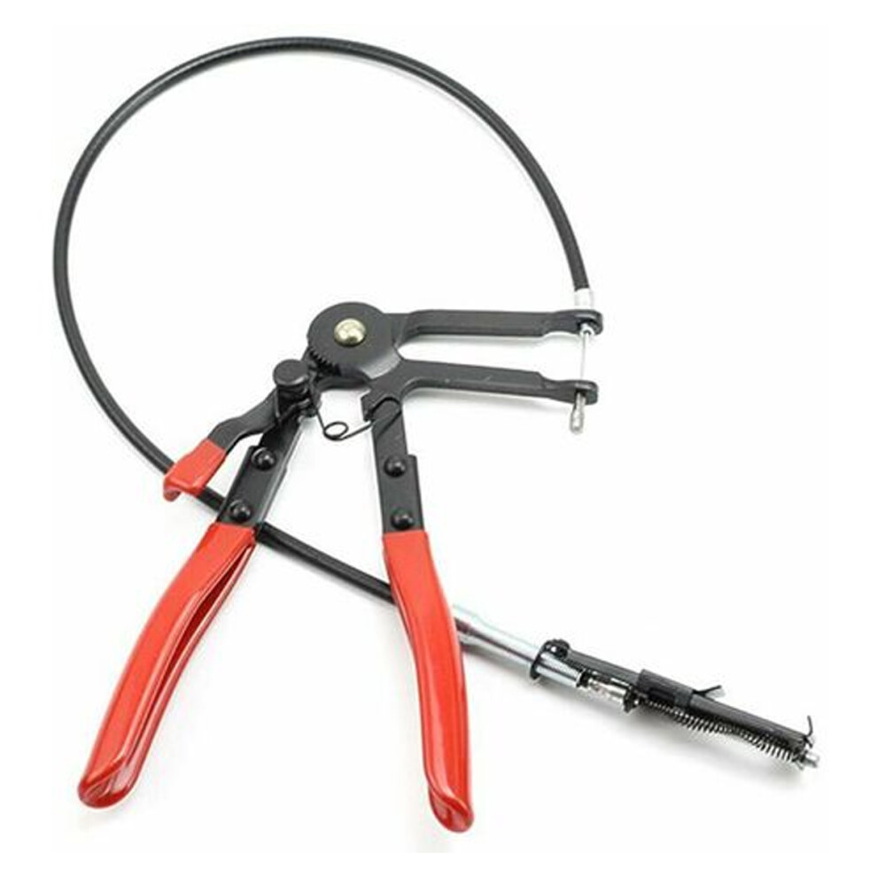 Versatile Hose Clamp Plier For Flat-Type Clamps, Spring-Loaded Ratchet Mechanism And Anti-Corrosion Surface Treatment 9433291713198