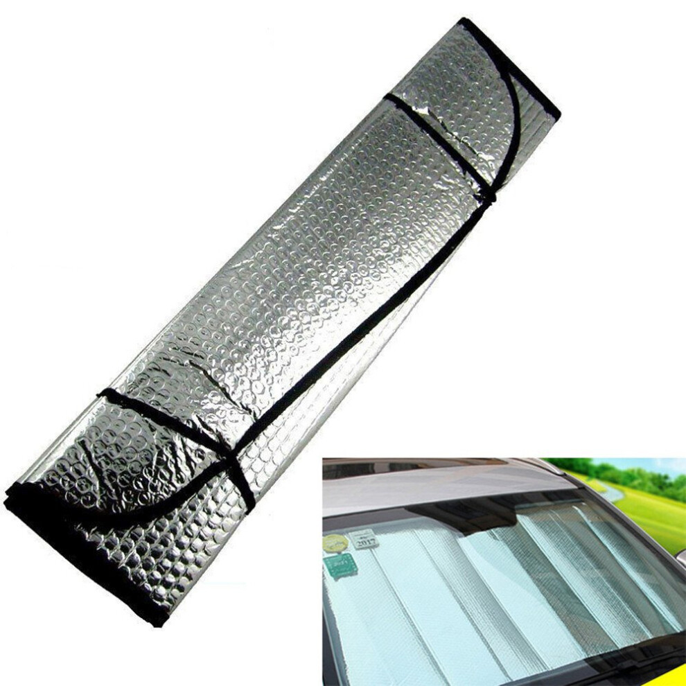 Car Sunshade For Front And Rear Windows Uv Protection Heat Insulation Foldable Design Silver 9382693746030