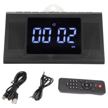 Dual Alarms For Couples Or Heavy Sleepers, Programmable Sleep-To-Music Timer, Smart Projection Alarm Clock For Bedrooms, White Noise, 15 Light Modes,