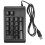 Portable USB Wired Numeric Keypad 19 Keys with RGB Backlight Black 2