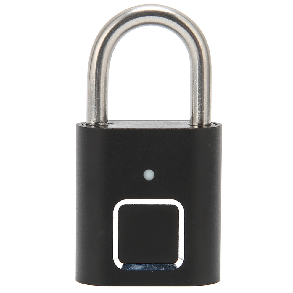 Biometric Fingerprint Recognition Fingerprint Padlock Semiconductor Core High Tech Nontheft Security Usb Charging Aluminum Alloy Lock For Gym Lockers 9138057392197