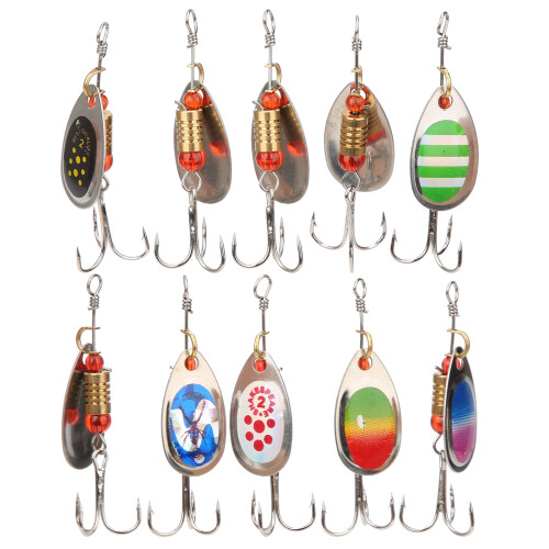 Δολώματα ψαρέματος Inline Spinner Baits Kit Αιχμηρά αγκίστρια Ευέλικτο ψάρεμα Βαρύ σώμα 1