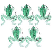 Fishing Frog Lure with Lifelike Swimming Action, Quality Material Soft Rubber Frog Bait for Bass Snakehead Pike Suitable for Freshwater and Seawater