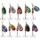 Δολώματα ψαρέματος Inline Spinner Baits Kit Αιχμηρά αγκίστρια Ευέλικτο ψάρεμα Βαρύ σώμα 3