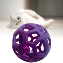 Spielgefährte für Haustiere: Hohlkugel mit integrierter Weihnachtsglocke, interaktives Spielzeug für Katzen und Hunde, bissfestes