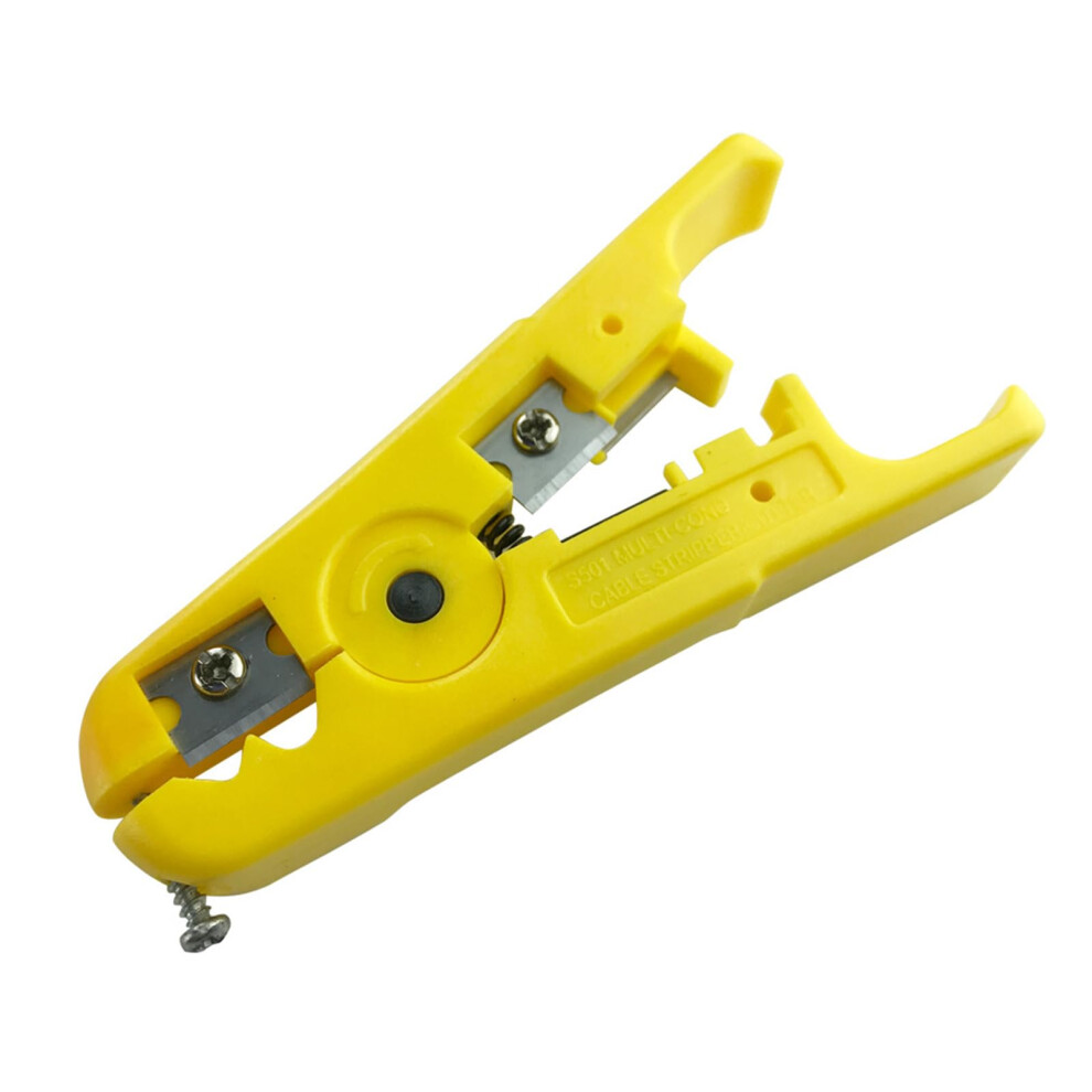 Wire Strippers Pliers For Crimping Multi Tool Coaxial Network Cable Crimping Tool Electrician Yellow Blister Pack 9426802507744