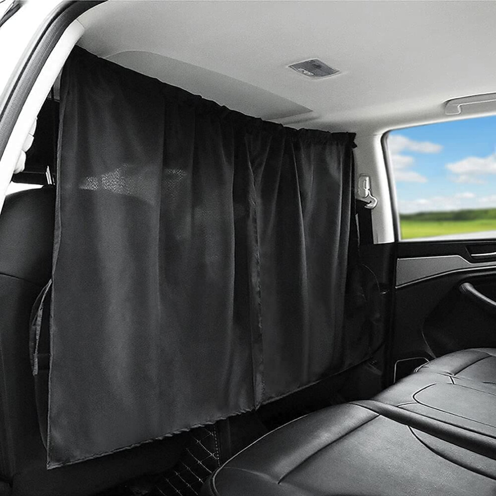 Car Sun Shade Privacy Curtain With 99% Uv Blocking, Universal Fit For Suv Camping And Napping 9347817076516