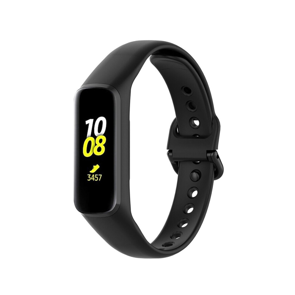 Replacement Strap For Samsung Galaxy Fit E Sm-R375 Silicone Watch Band Adjustable Wristband For Fitness Tracking Black 9347817077001