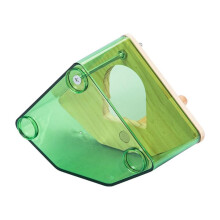 Indoor Bird Nesting Box Clear Wooden Breeding Cage with Perch Easy Installation Hanging Design for Small Birds